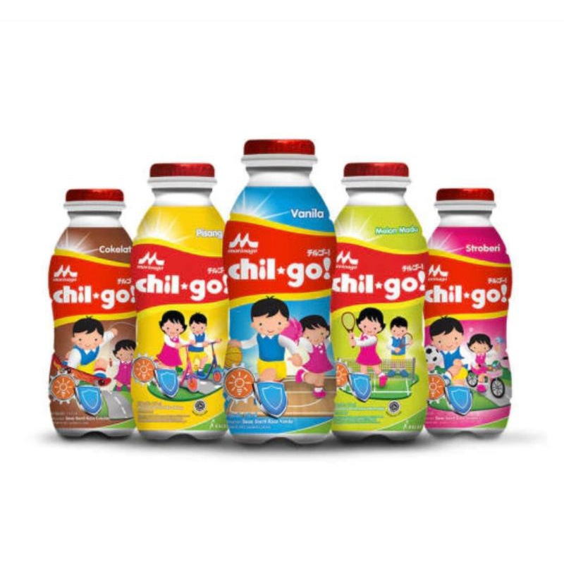 Susu Anak isi 3pcs Chil go UHT milk 130ml Morinaga Coklat Vanila Strawbery