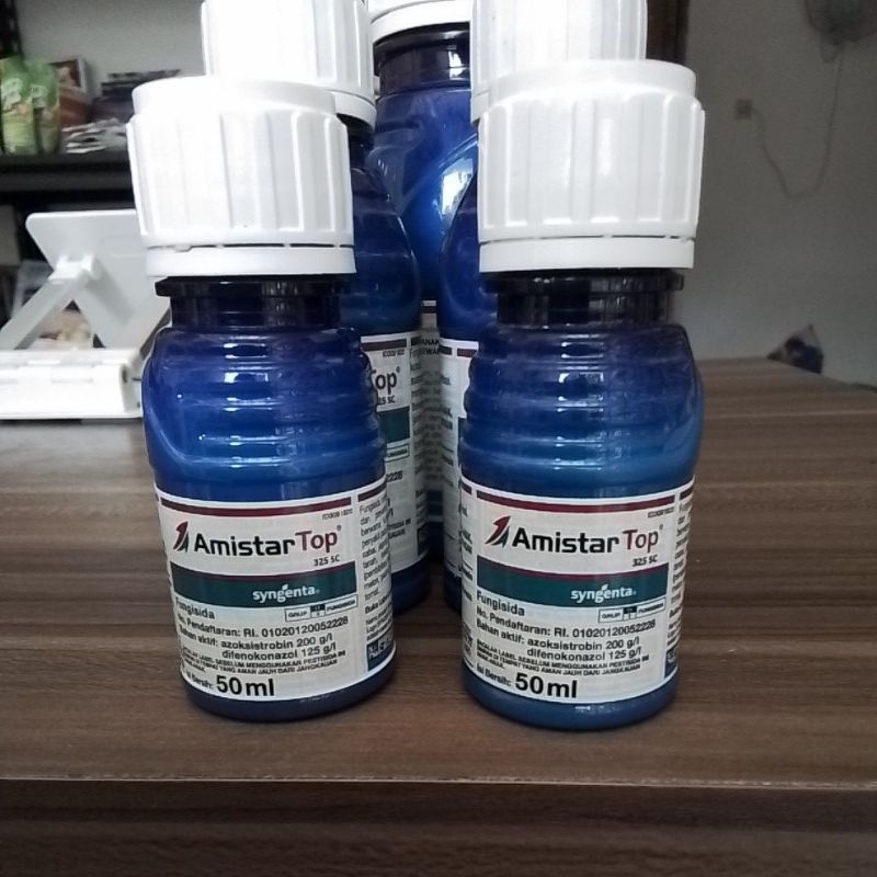 Fungisida AMISTARTOP 325SC Syngenta obat pengendali Penyakit dan pengisian bulir padi dan buah 50ml