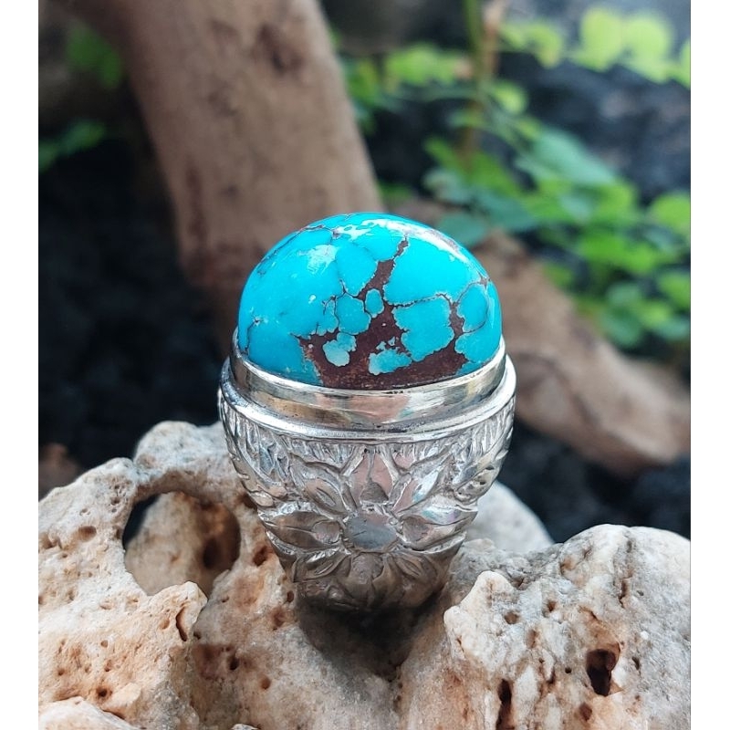Cincin natural Turquoise / Pirus Mesir ceplok kuro jenong TRMB005   #pirusjenong #pirus #pirusmumbul