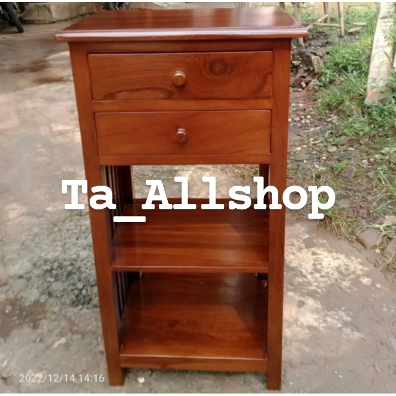 Meja Dipenser/Meja Galon/Meja Tempat Air Minum Kayu Jati