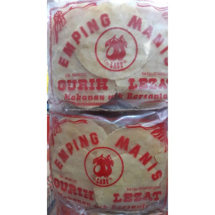

EMPING MENTAH MANIS CAP LABU / BELINJO MENTAH MANIS CAP LABU 300 GRAM