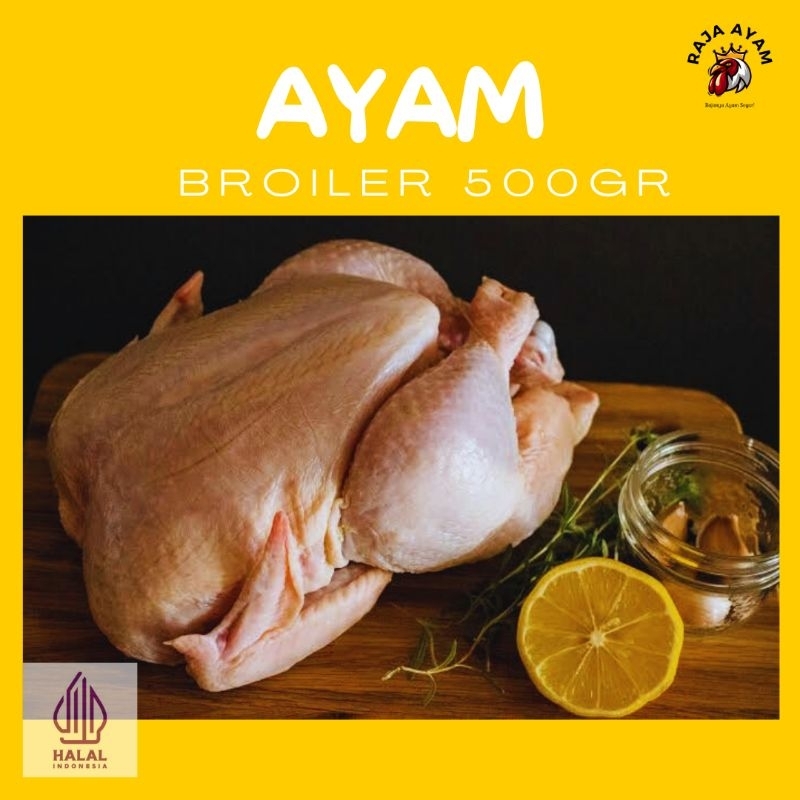 

AYAM BROILER KARKAS 500GR ( SEBELAH )