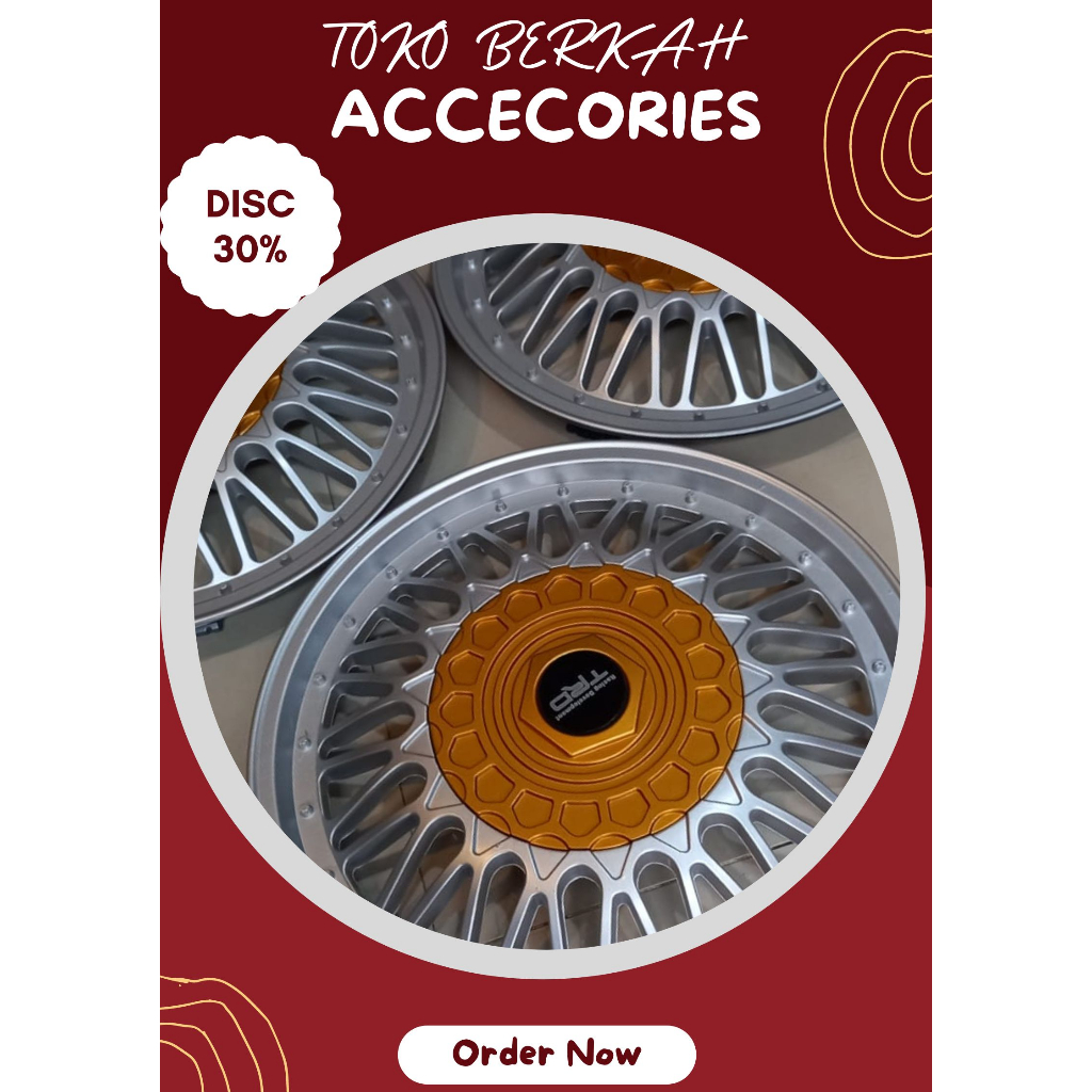 "Tutup Dop Velg Mobil Ring 14 - Dop Velg Kaleng Mobil Ring 14 - Dop Velg Mobil Ring 14 - 1 SET DOP R