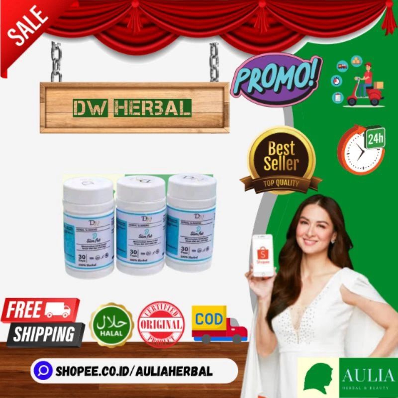 Dw Herbal Slimming D Slim Fat Obat Herbal Pelangsing Badan Asli Sedia Complexia Artropant Keto Boost