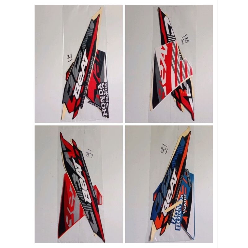 STICKER SET MOTOR BEAT .LIS BEAT TAHUN 2021./STRIPING STANDAR BEAT