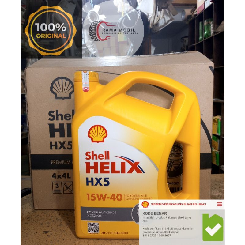 OLI SHELL HX 5 15W - 40W