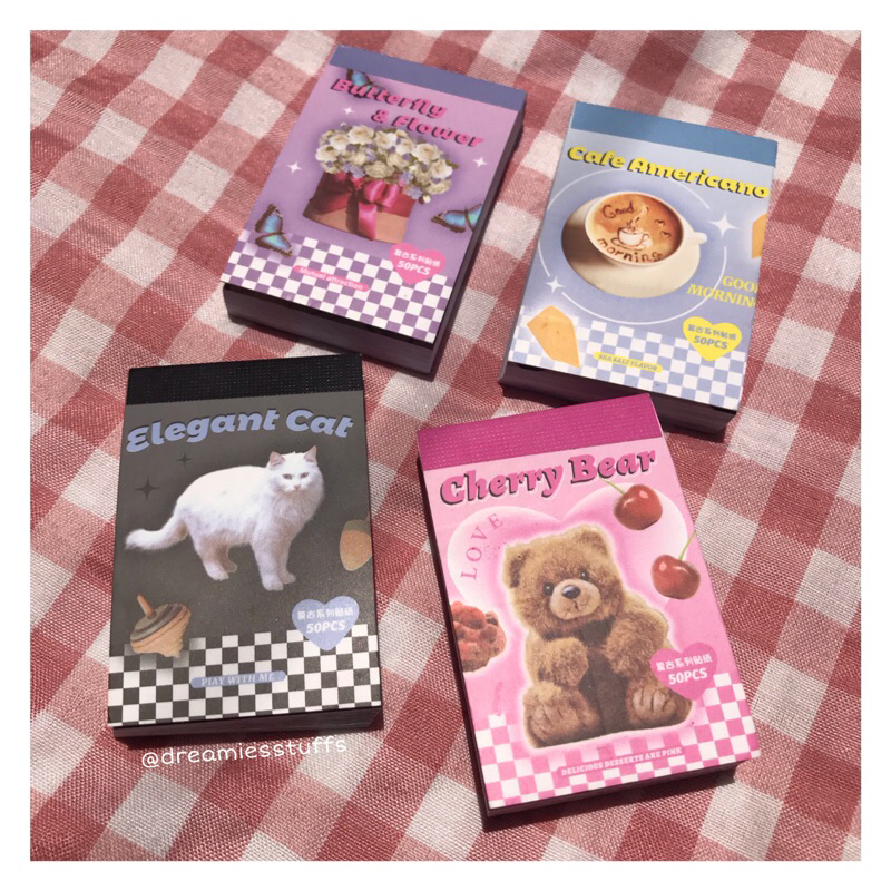 

(Dream) 50 Lembar Mini Sticker Notebook By Dreamiesstuffs