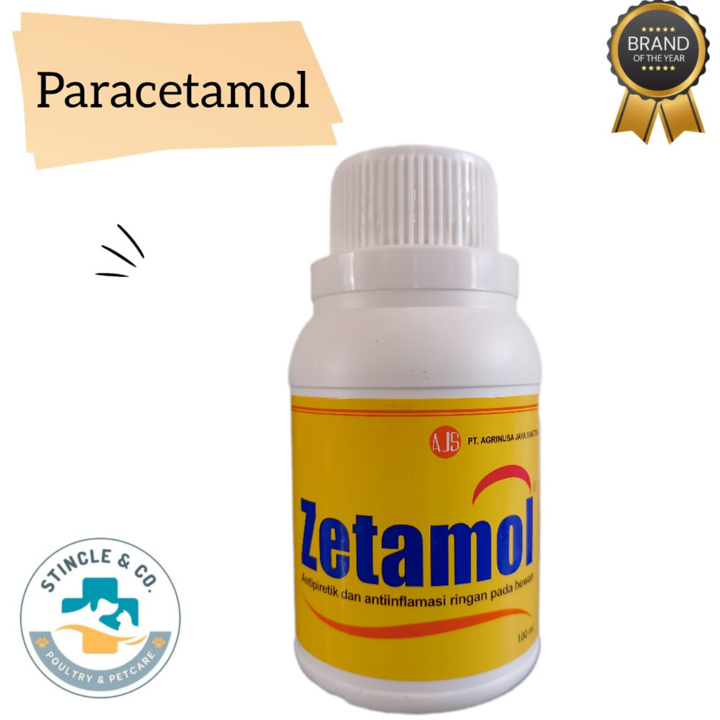 ZETAMOL 100 ml - Paracetamol Untuk Hewan Ternak