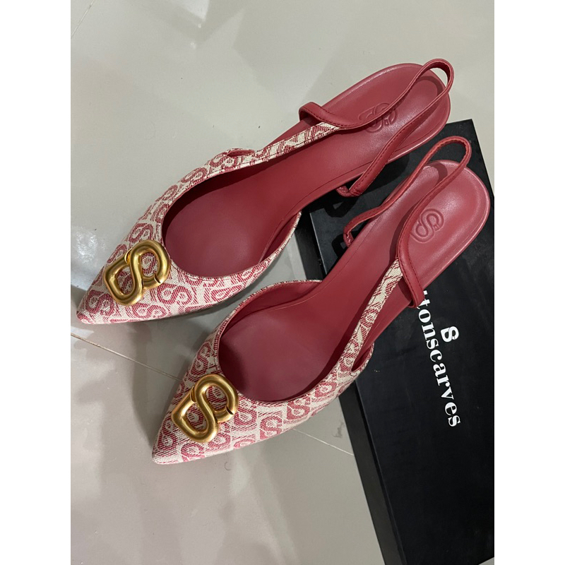 Preloved Bimu Heels Buttonscarves