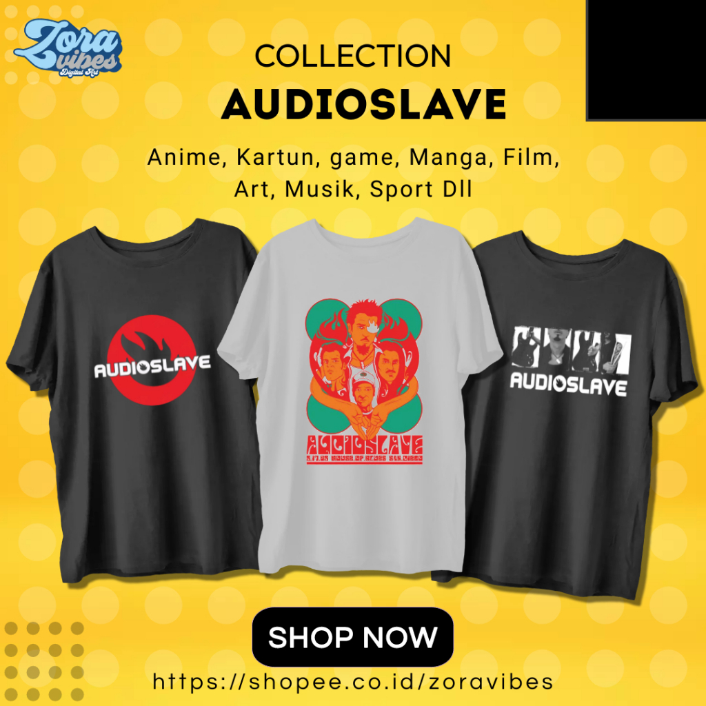 KAOS BAJU BAND AUDIOSLAVE AUDIO SLAVE MUSIK ROCK