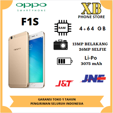 PROMO HP OPPO F1S RAM 4/64GB FULL SET GARANSI 12BULAN