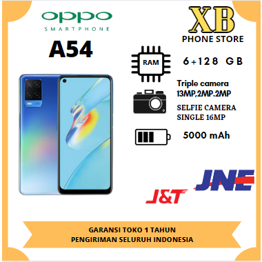 PROMO HP OPPO A54 RAM 6/128GB FULLSET GARANSI 1 TAHUN