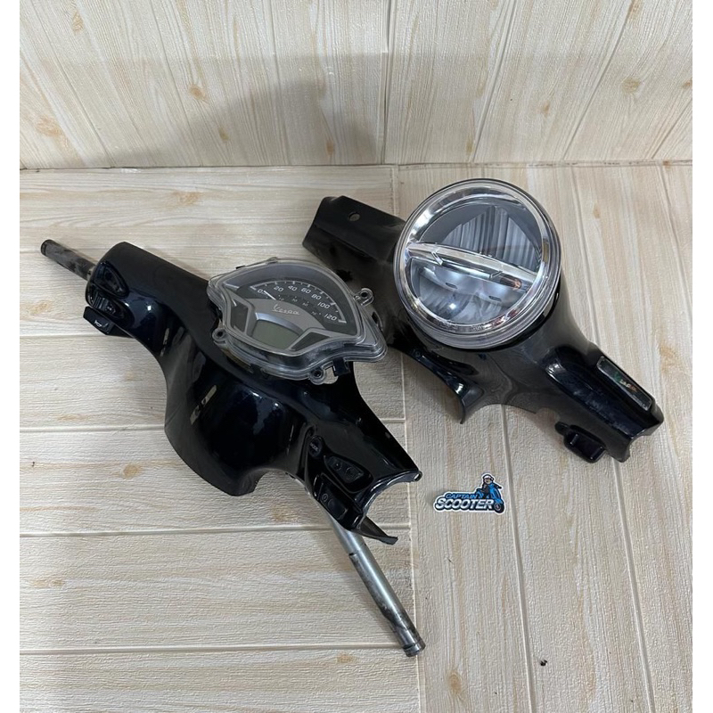 Paket Kepala Batok Stang Set Speedometer HeadLamp Vespa LX S Facelift