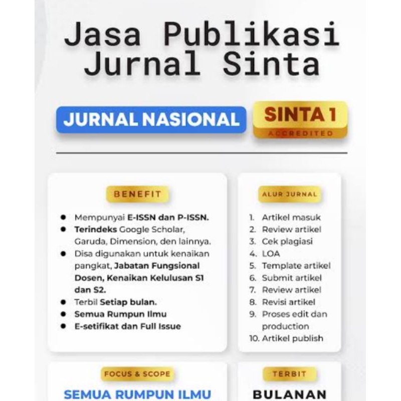 JASA PUBLIKASI JURNAL