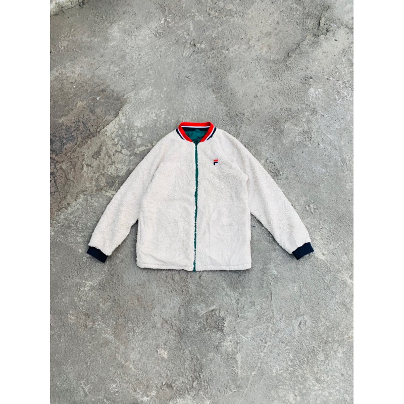 j4ket fila second riversible (bolak balik)
