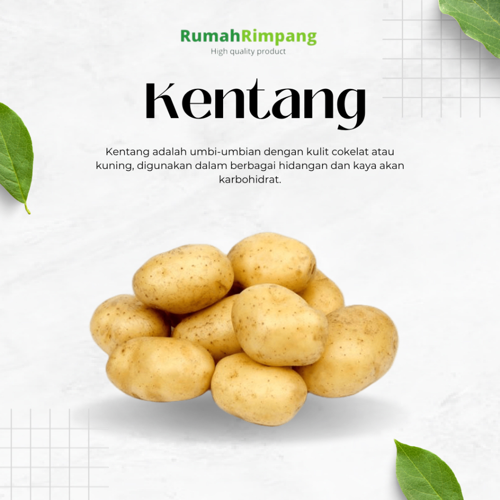 

[BISA INSTAN] JUAL KENTANG FRESH - KEMASAN 500 GR