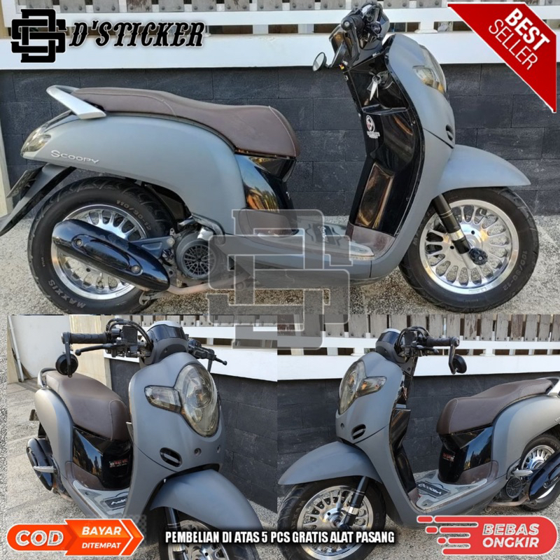 skotlet abu abu doff kualitas premium untuk body motor dan mobil