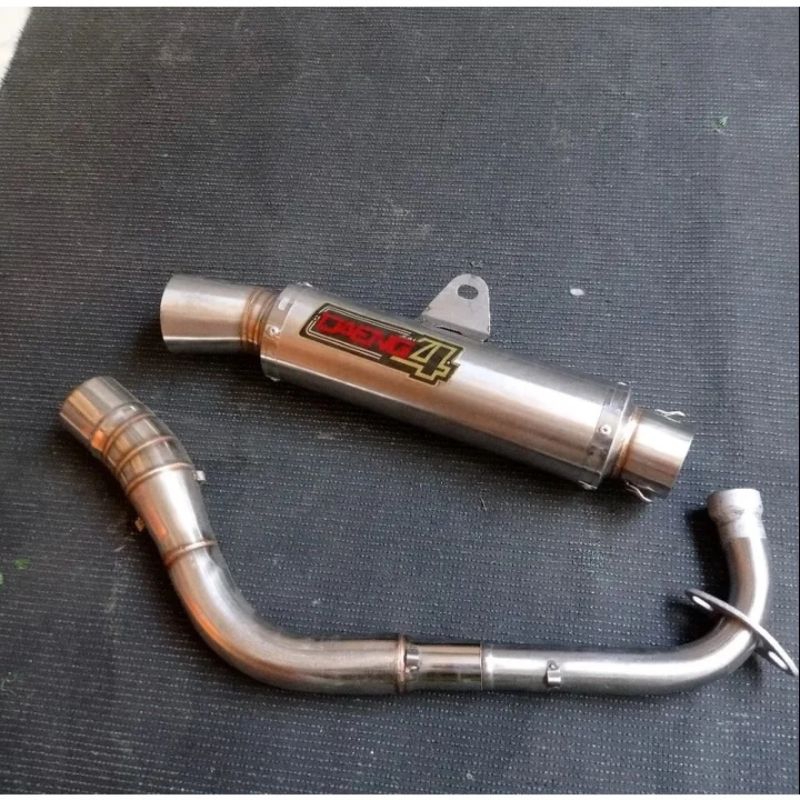 Knalpot Daeng Sai4 Drag 25Cm Intlet 50 mm Matic Mio Z Mio M3 J