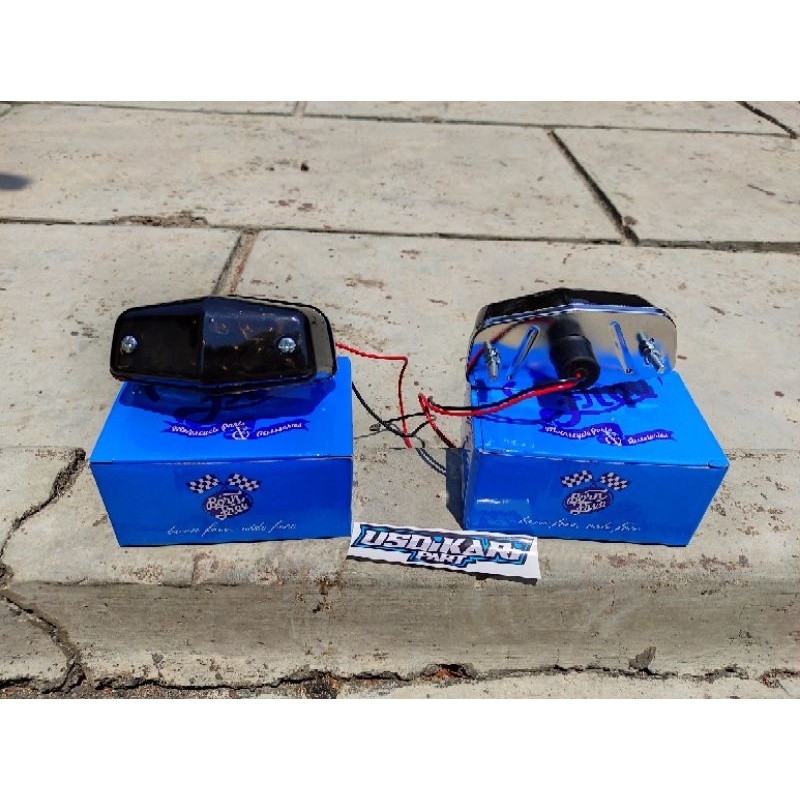 stop lamp cb mica smoke import bornfree bsa sedang BOLP pnp pangkon v80 stop lamp cb mika smoke impo