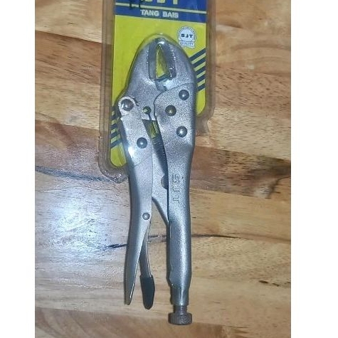 10" sjt tang bais rata 10 inchi locking pliers straight tang kunci pipa model rata