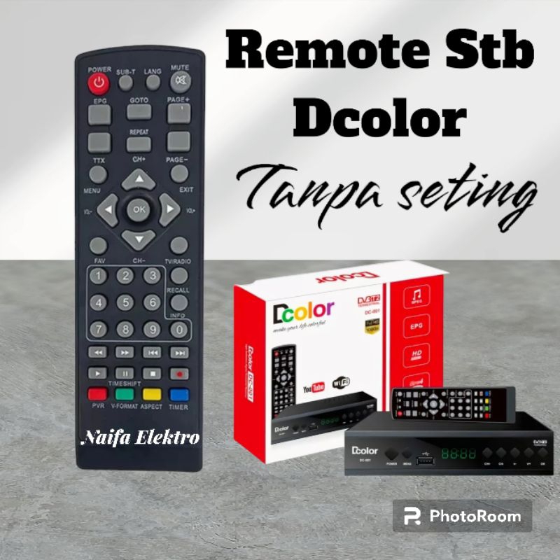 Remote Stb Dcolor/Remot set top box Dcolor