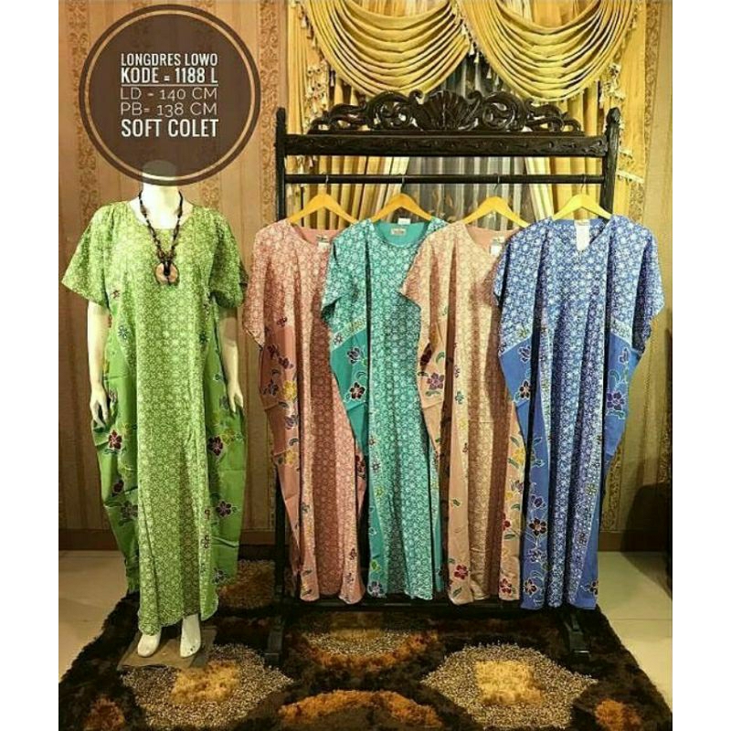 LONG DRESS BATIK SOFT COLET BY IMAN BATIK