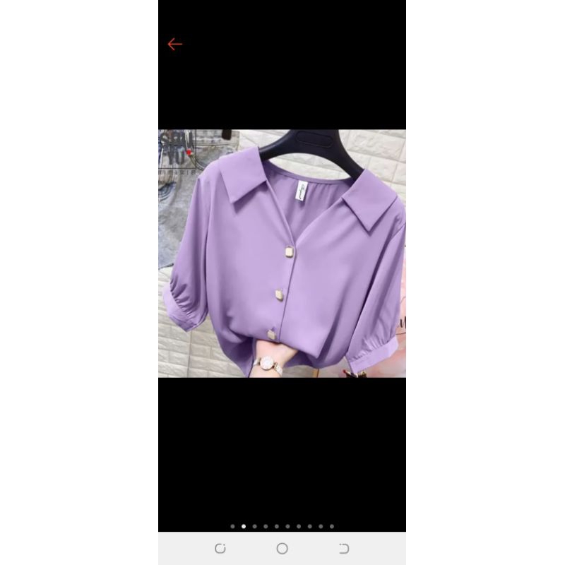 blouse ungu