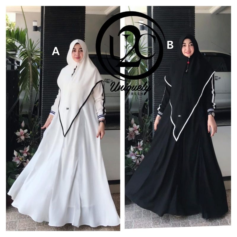 KHODIJAH SPORTY PLAIN BY BUTIK U2C ORIGINAL GAMIS SYARI BRANDED PREMIUM