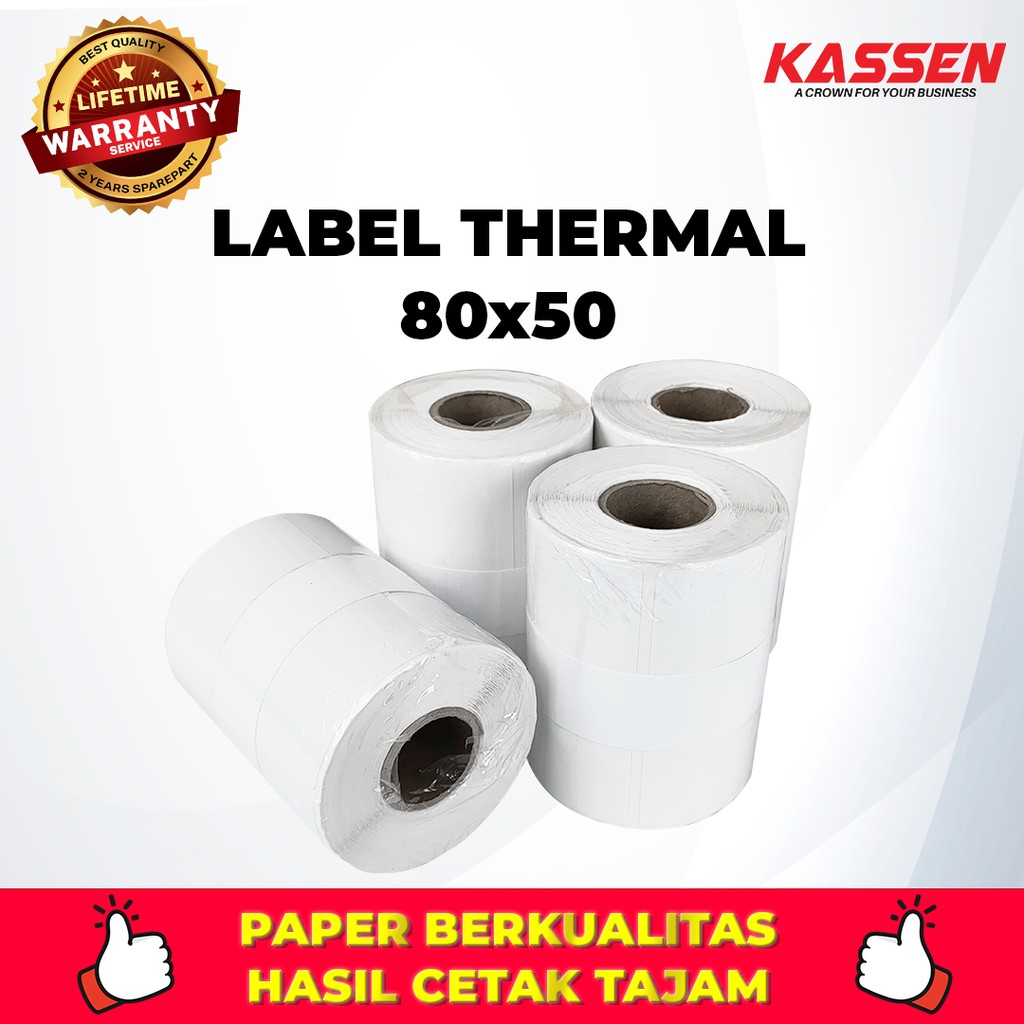 

Label Thermal 80 X 50 (350 Pcs)