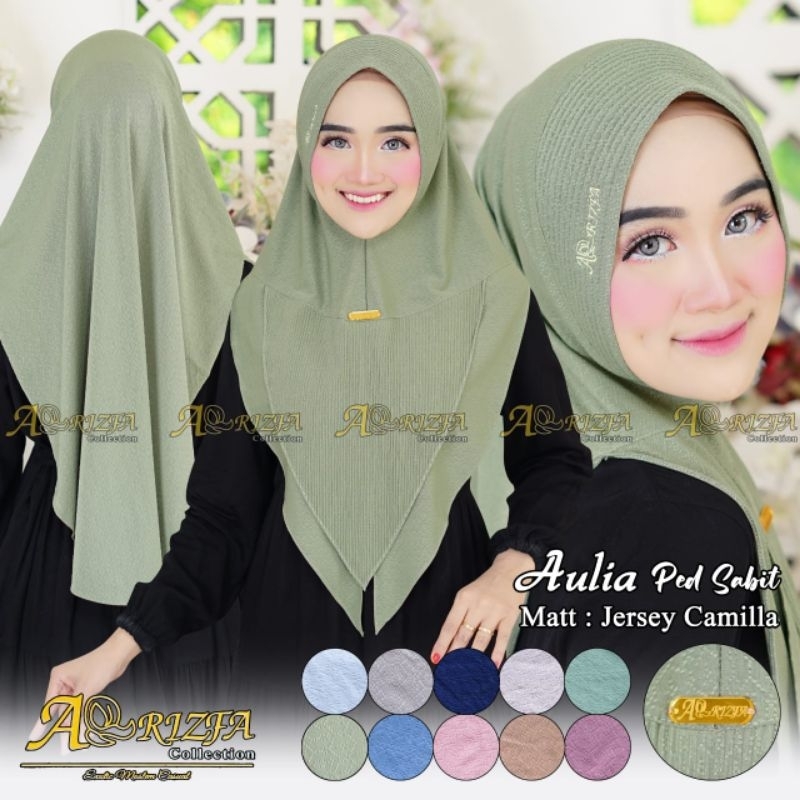 BERGO AULIA PED SABIT / JILBAB INSTAN / BERGO ANTEM / JILBAB JERSEY