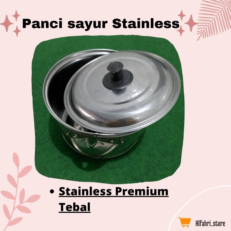 Panci sayur set stainless tebal murah