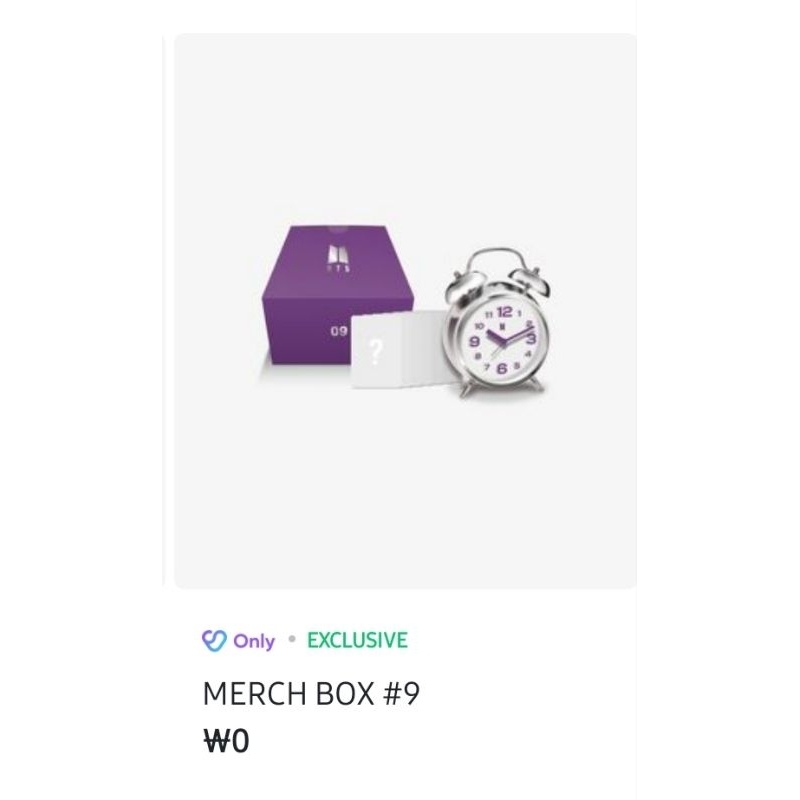 Merch Box 9 BTS