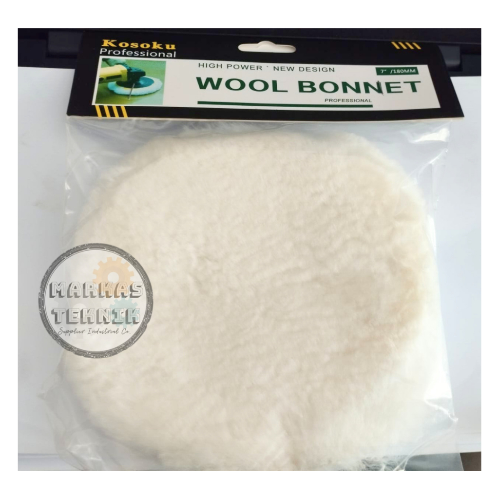 KOSOKU Wool POLISHER 7" / Wool Poles Wool Bonnet Polish 7 Inch KOSOKU