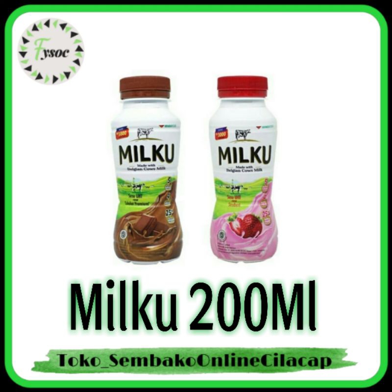 

MILKU SUSU UHT RASA COKLAT STRAWBERRY ORIGINAL 200ML