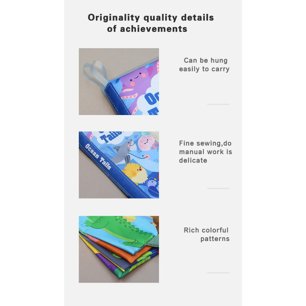 

RB ZEN 023-Soft Book Edukasi Bayi Motif Lucu Mainan Edukasi Anak Bayi Buku Bantal/Buku Kain Edukasi