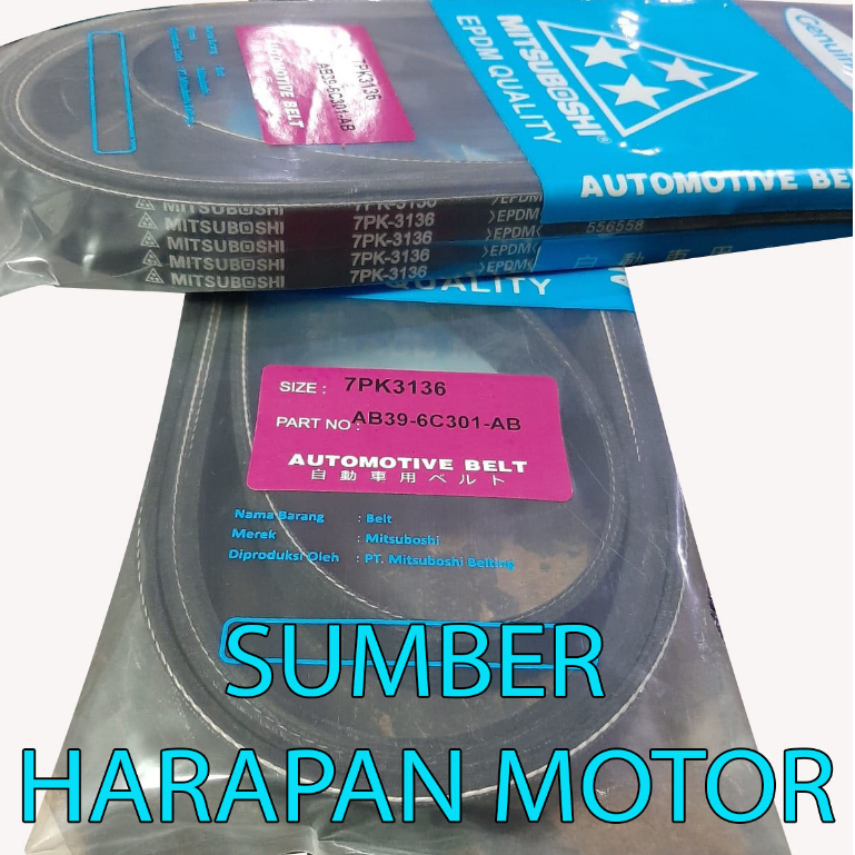 fan belt v belt tali kipas 7pk-3136 ford 7pk 3136