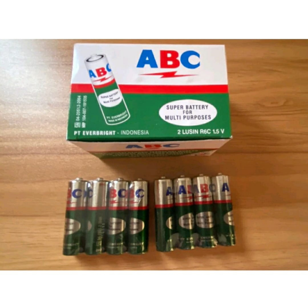 Baterai ABC Hijau AA