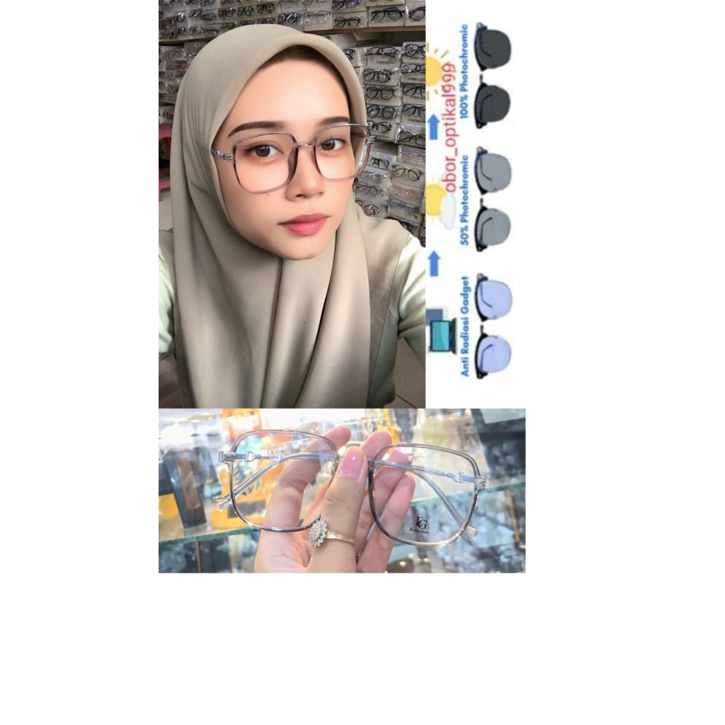 KACAMATA MINUS ANTI RADIASI RINGAN & ENAK PAKAI KODE 8161