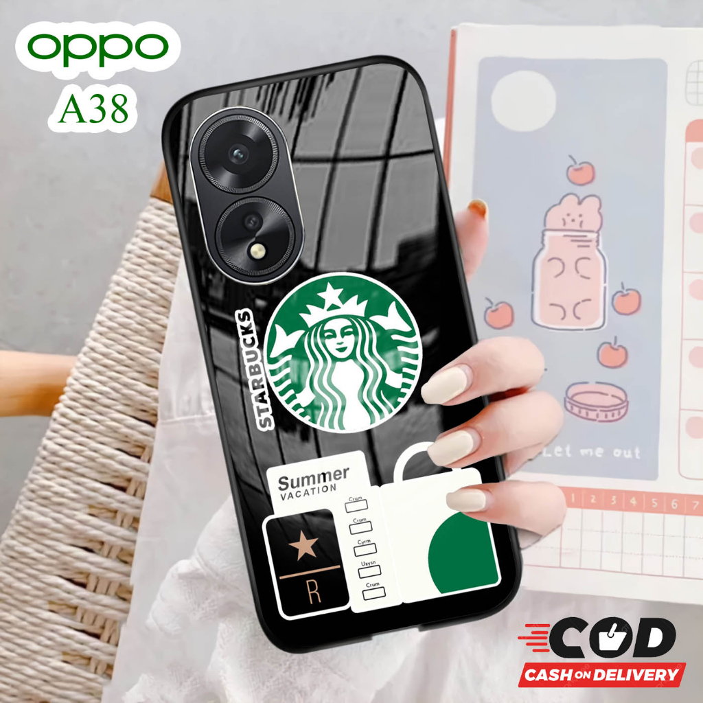 Softcase Glass Kaca OPPO A38 [ S73 ].
