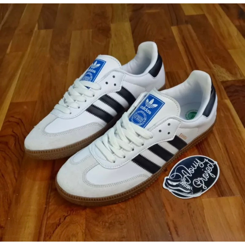 adidas samba white black gum