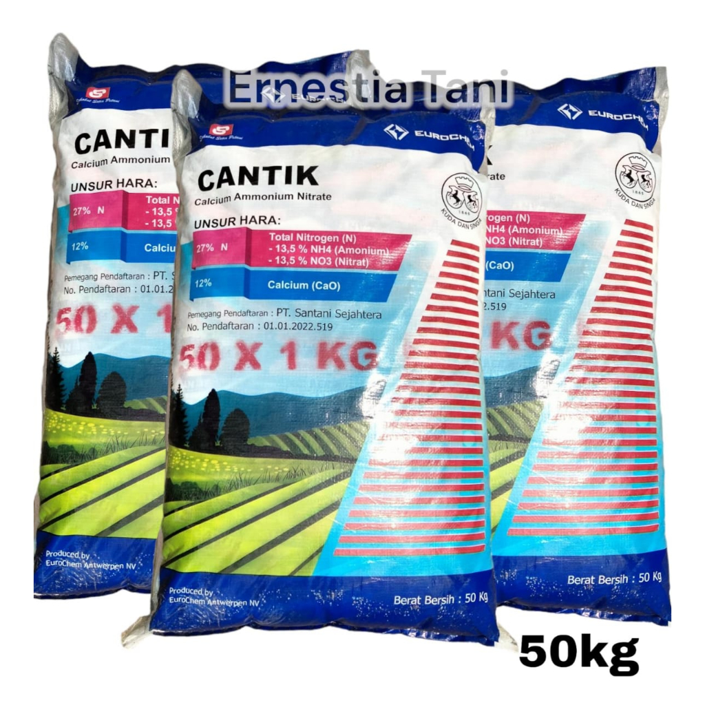 Pupuk Cantik 50KG Calcium ammonium Nitrat Untuk Semua Jenis Tanaman