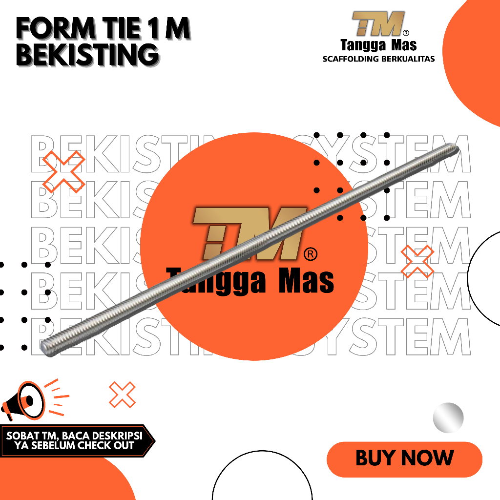 FORM TIE 1M UNTUK PROYEK BEKISTING KOLOM