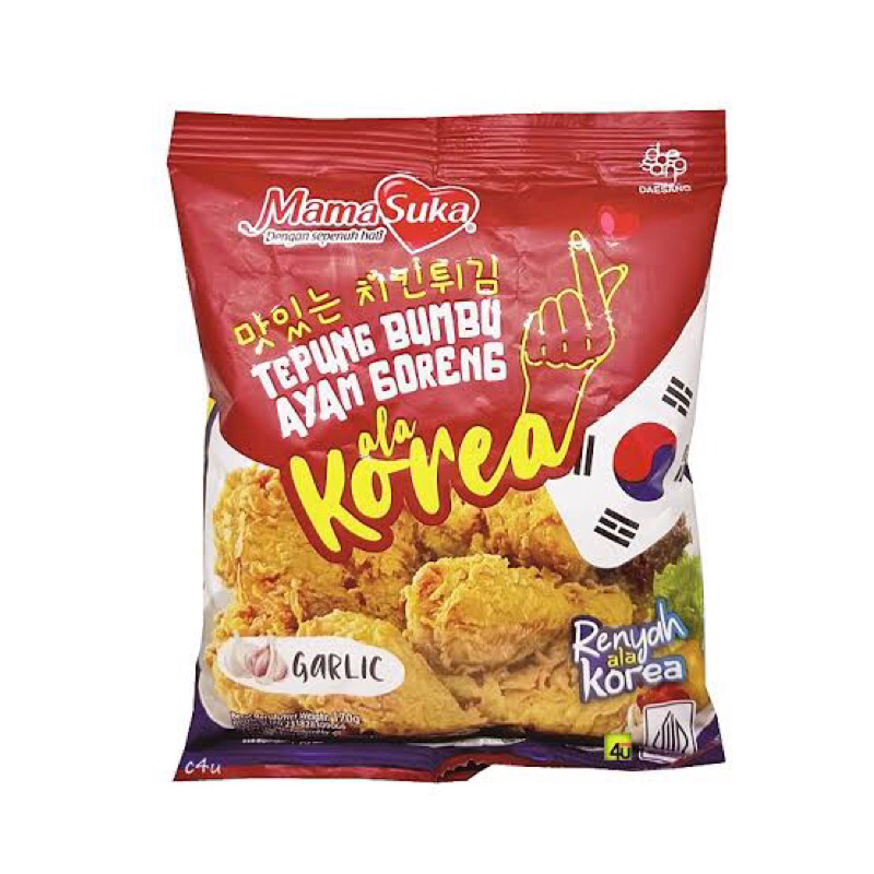 

Mama Suka Tepung Bumbu Ayam /G Ala Korea Bawang Pck 170 GR