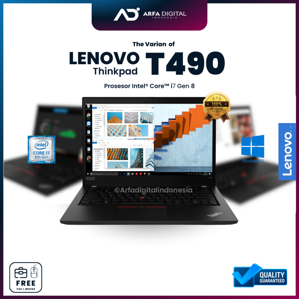 Laptop Lenovo ThinkPad T490 Core i5/i7 Gen 8 RAM 8GB SSD 512 GB 14 inch