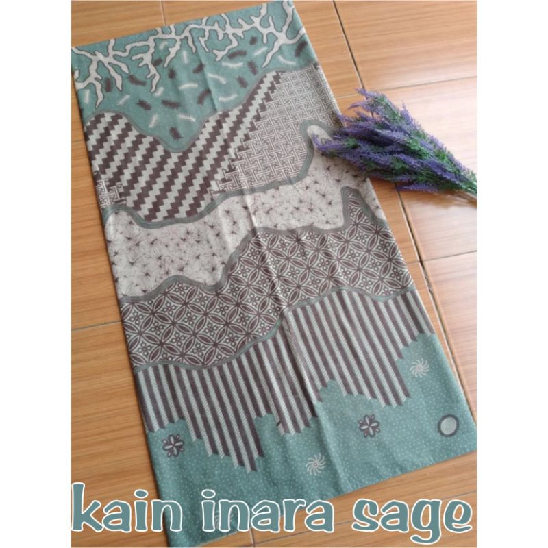 Kain Batik Katun Premium Seragam Bridesmaid Warna Hijau Sage Green