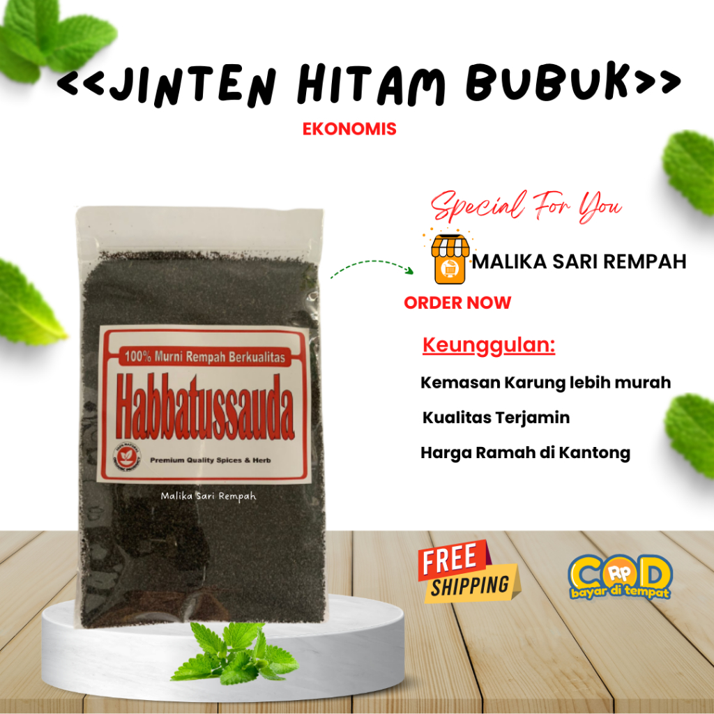 

Jinten Hitam Bubuk / Habbatussauda Ekonomis [ 50 gr]-MSR