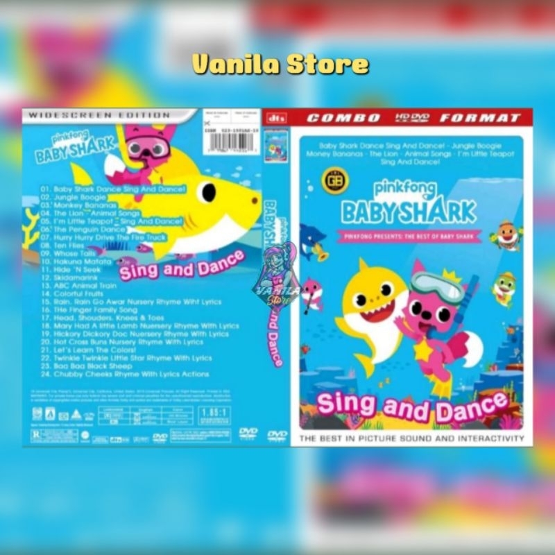 Kaset Video Musik Lagu Anak Anak Pinkfong Baby Shark
