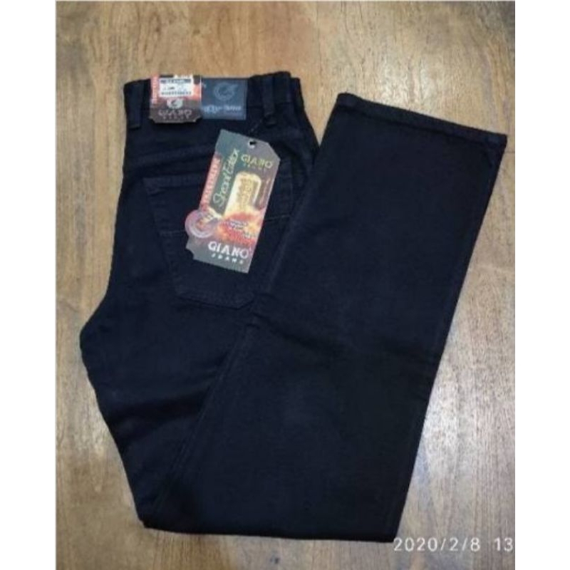 1potong celana giano soft jeans hitam | Biru | keper (giano sport) panjang cowok pria 28-38
