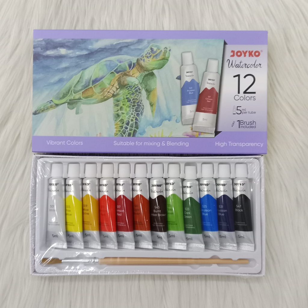 

JOYKO Water Color WC-4-12 // 12 Color Inc Brush