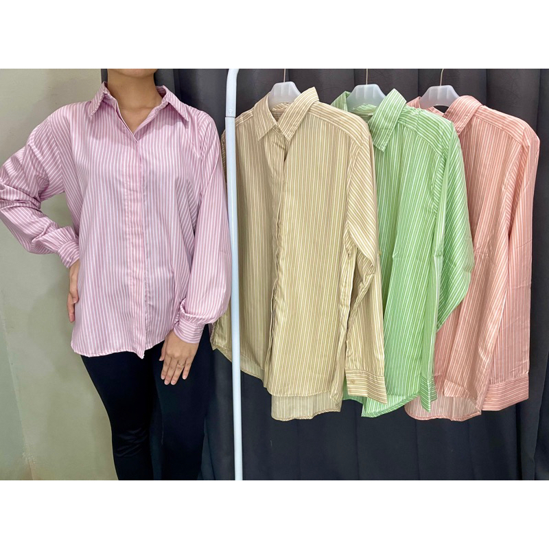 KEMEJA SALUR WANITA / KEMEJA SALUR PREMIUM WANITA / KEMEJA SALUR KEKINIAN